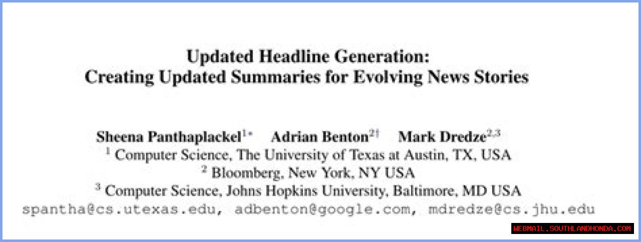 Your Guide To Evolving News Stories